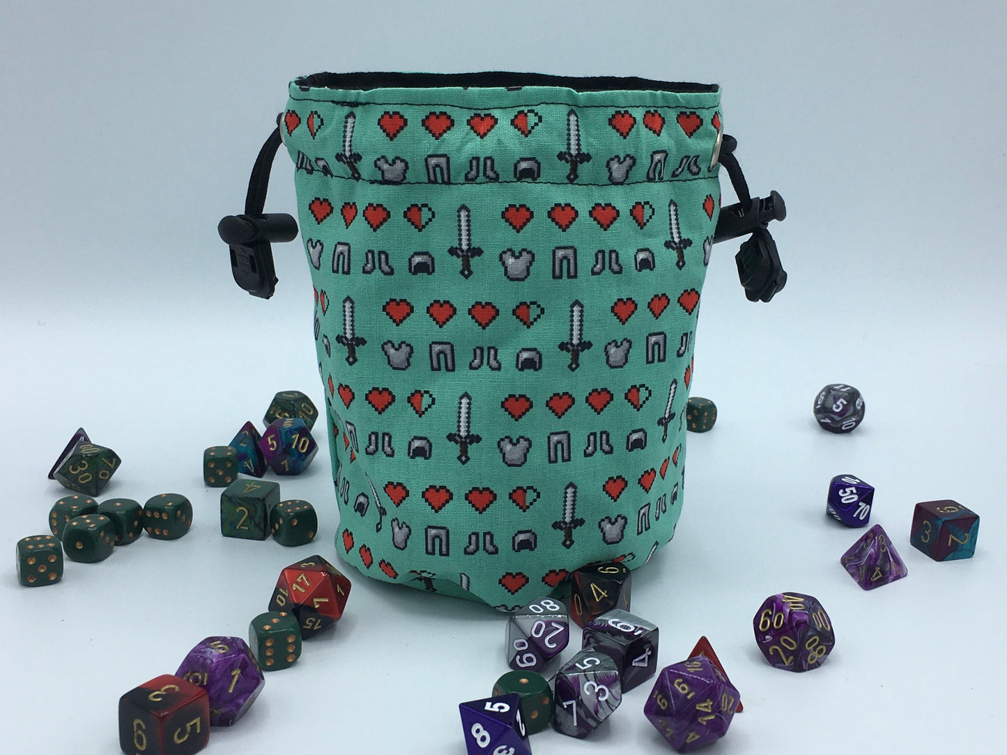 Gamer Hearts Dice Bag