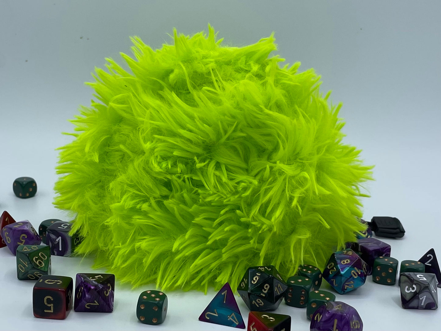 Fuzzy Green Monster Bag