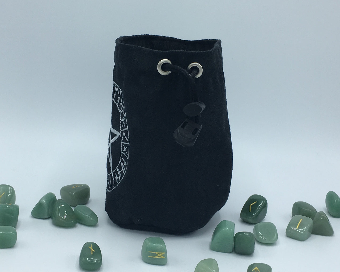 Rainbow Smiley Face Embroidered Dice Bag