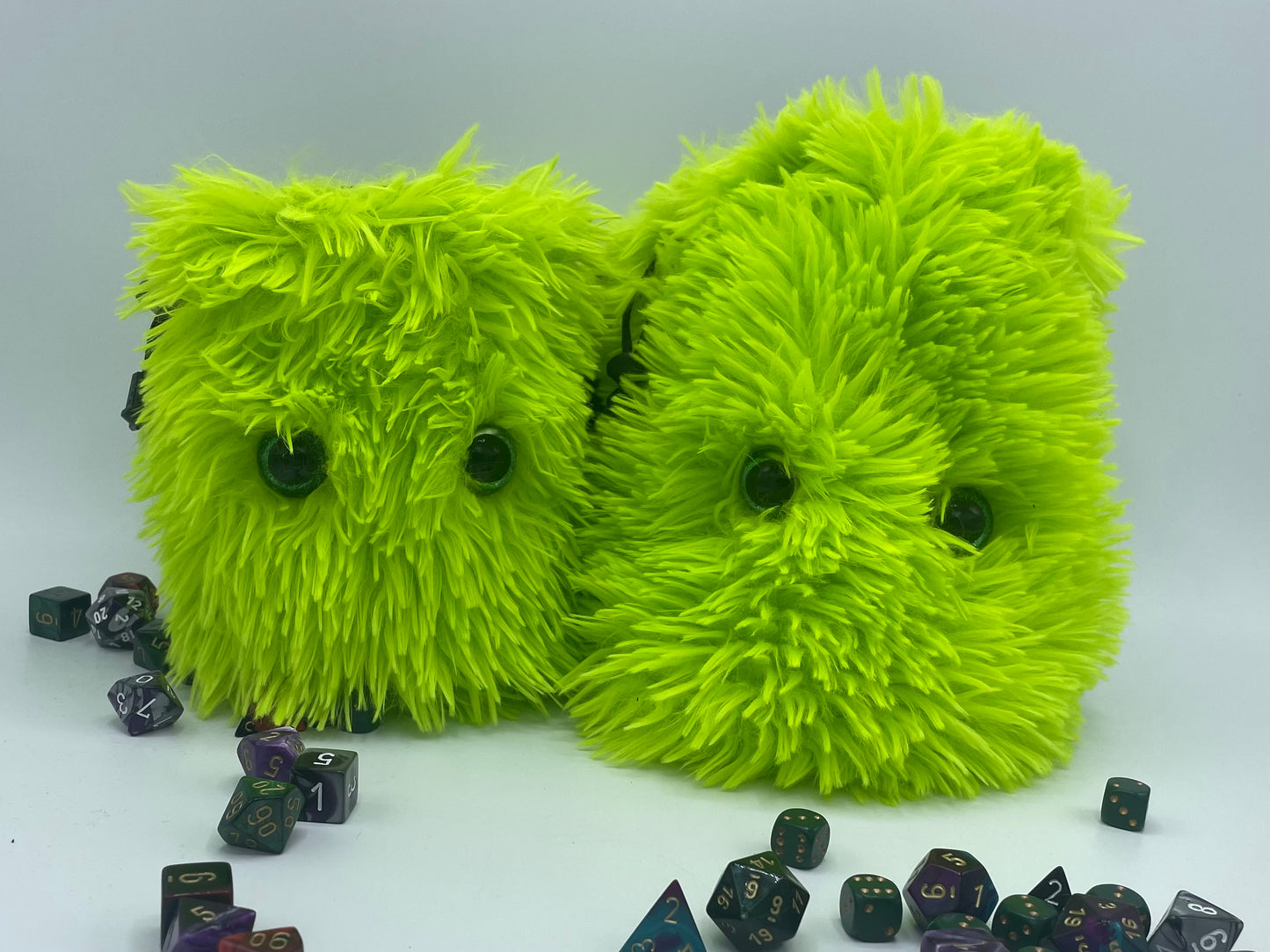 Fuzzy Green Monster Bag