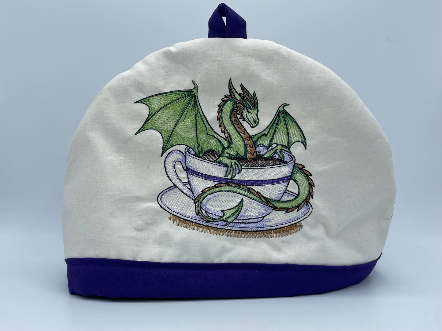 Dragon Tea Cup Embroidered Tea Cozy