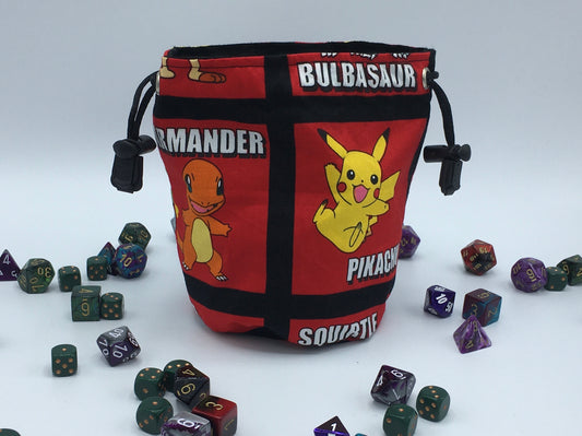 Red Pokemon Dice Bag
