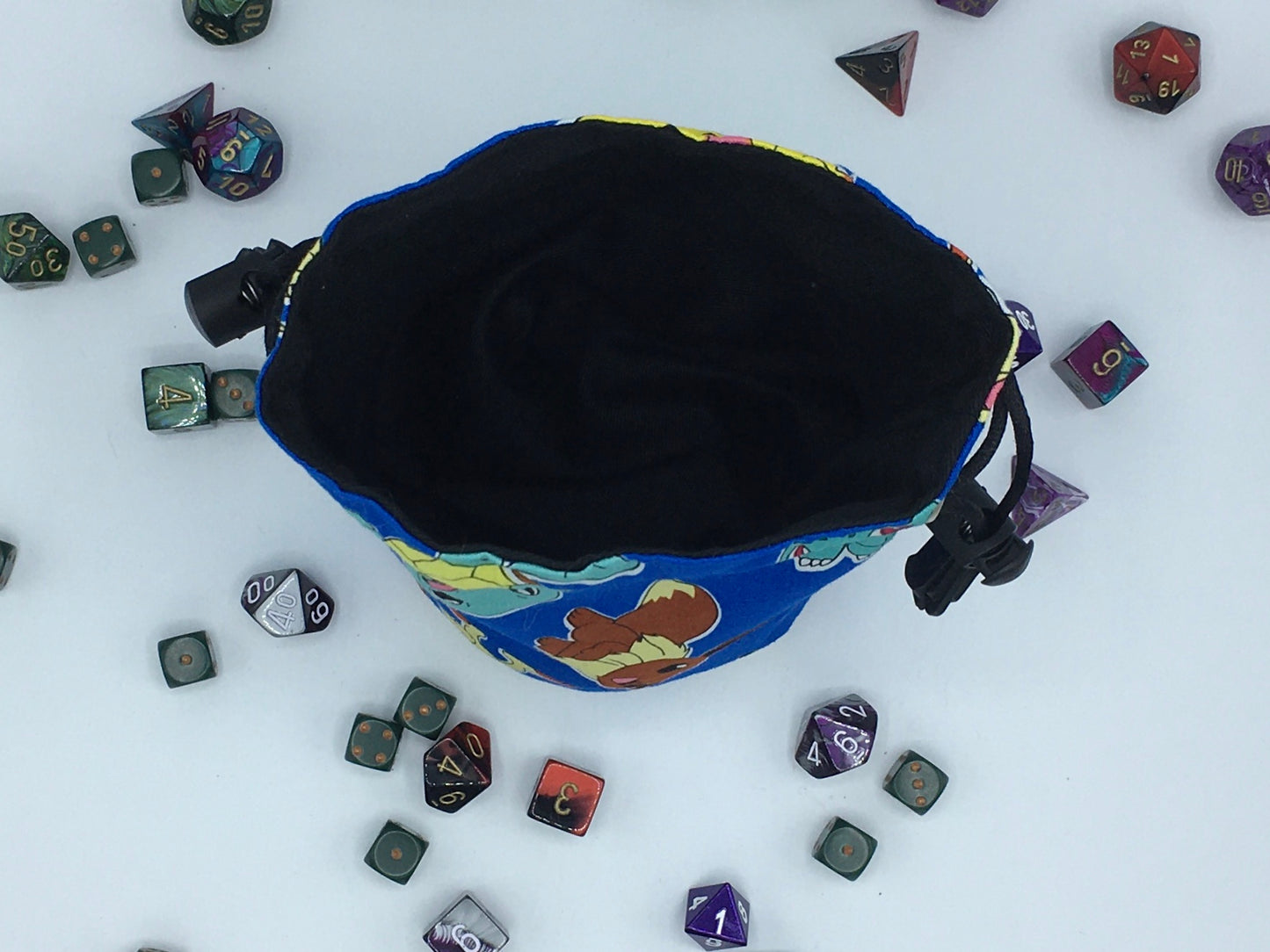 Blue Pokemon Dice Bag