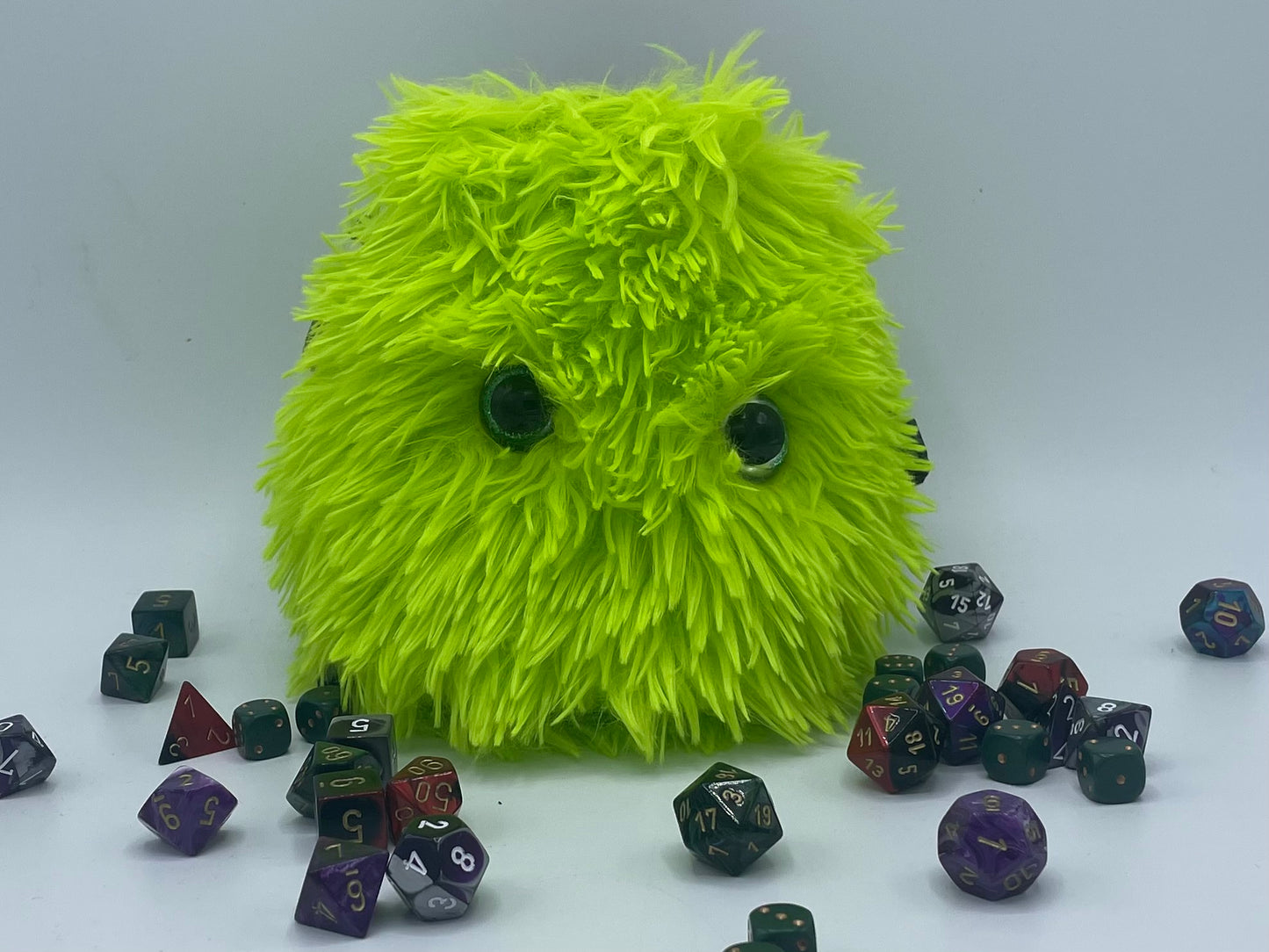 Fuzzy Green Monster Bag