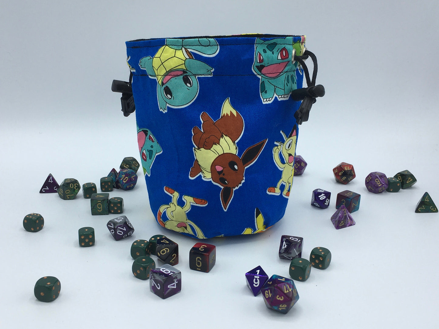 Blue Pokemon Dice Bag