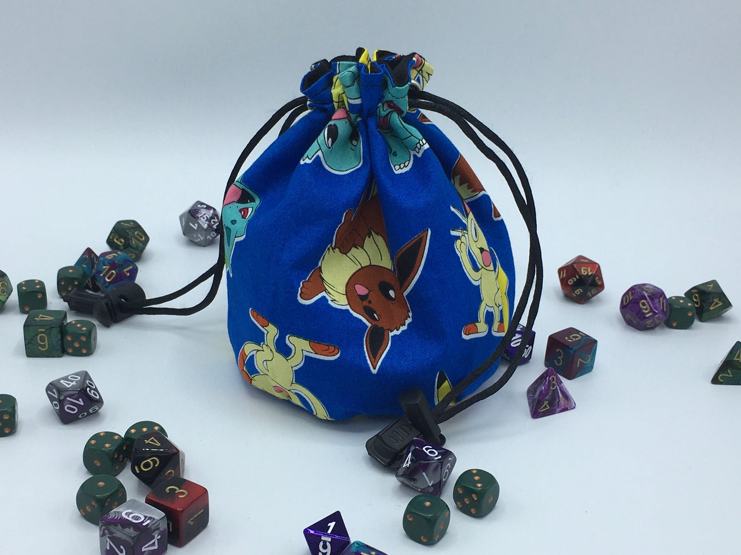 Blue Pokemon Dice Bag