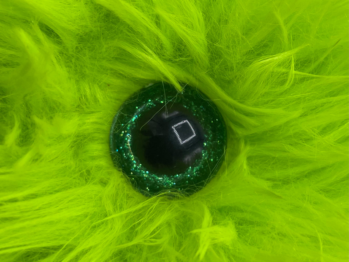 Fuzzy Green Monster Bag