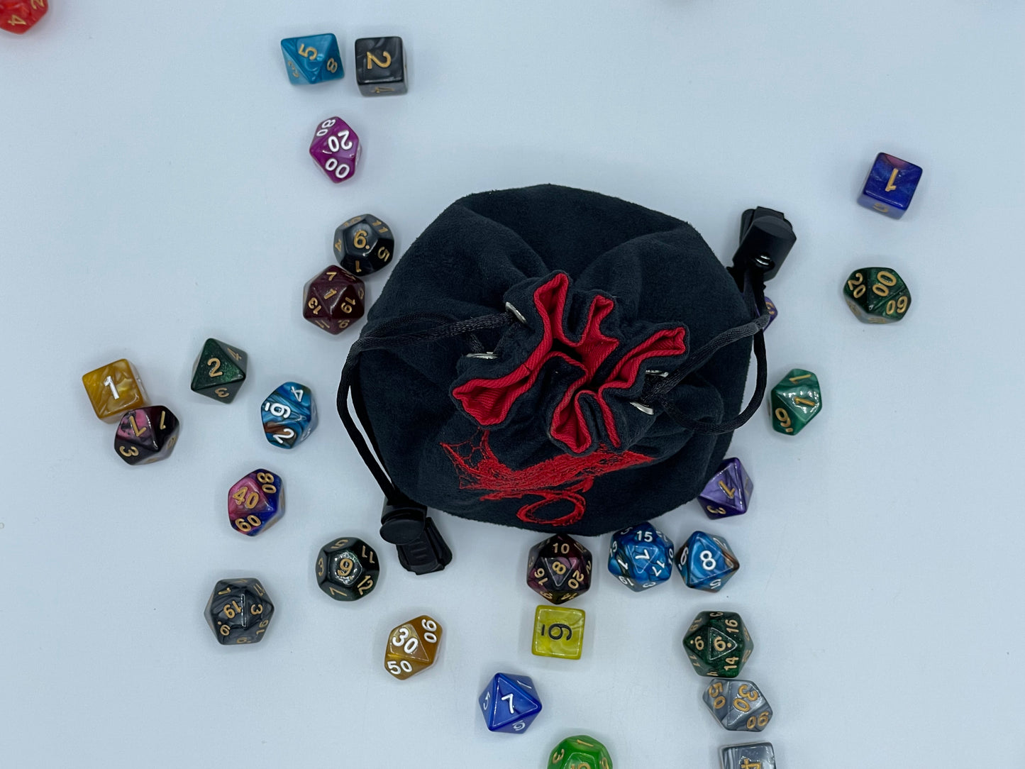 Dragon Embroidered Dice Bag