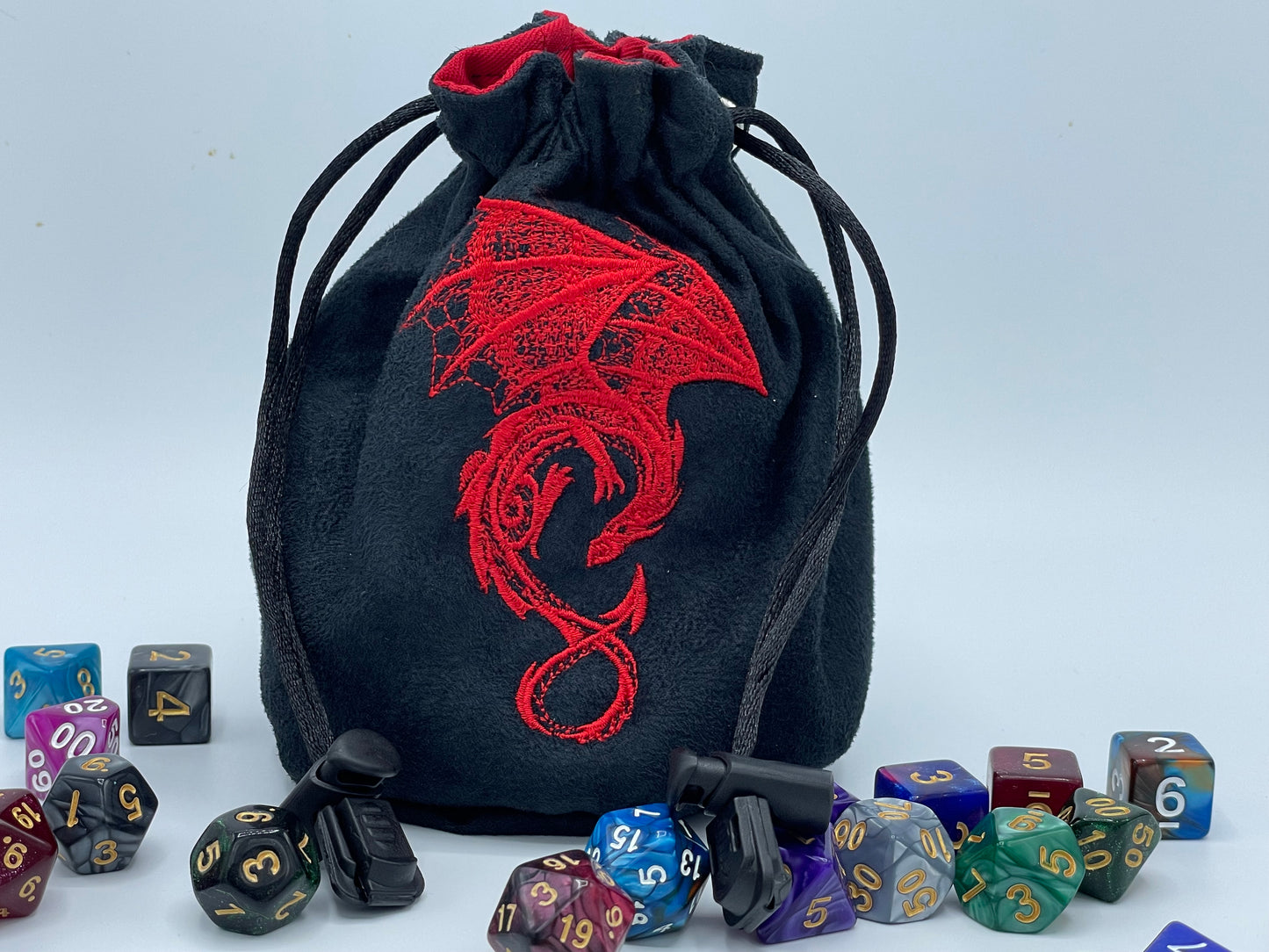 Dragon Embroidered Dice Bag