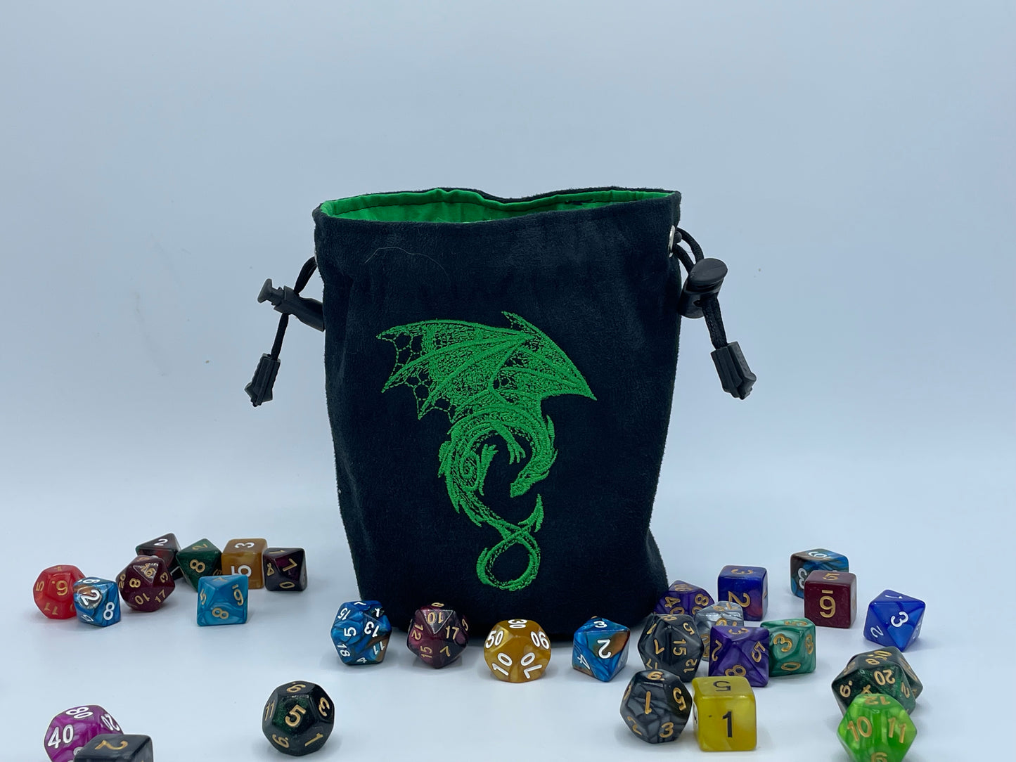 Dragon Embroidered Dice Bag