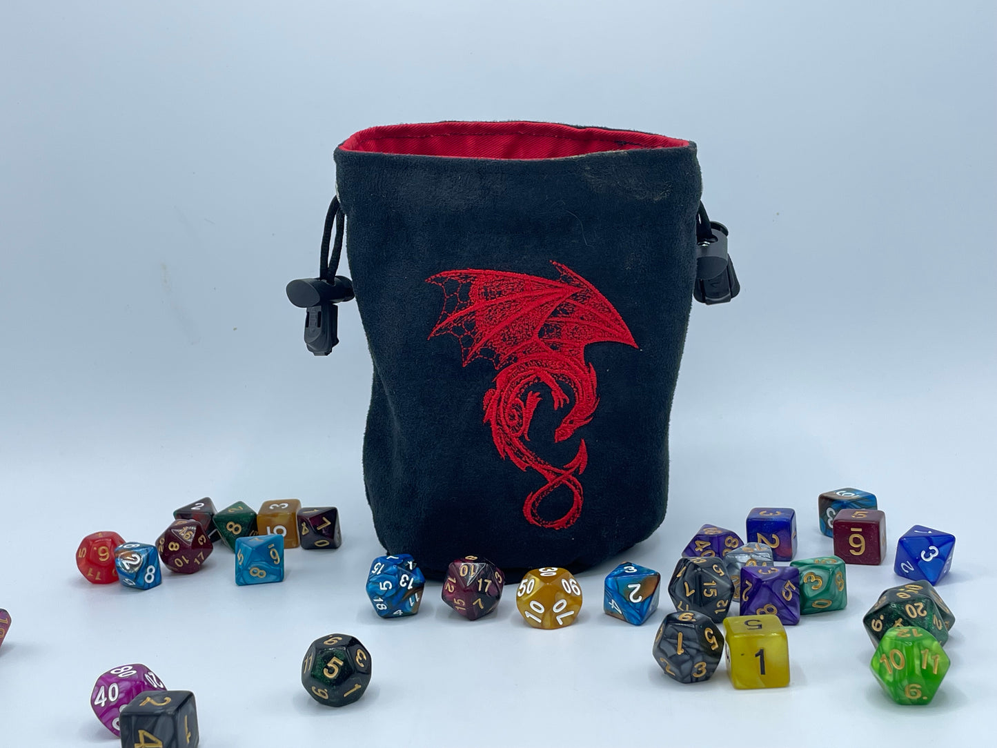 Dragon Embroidered Dice Bag