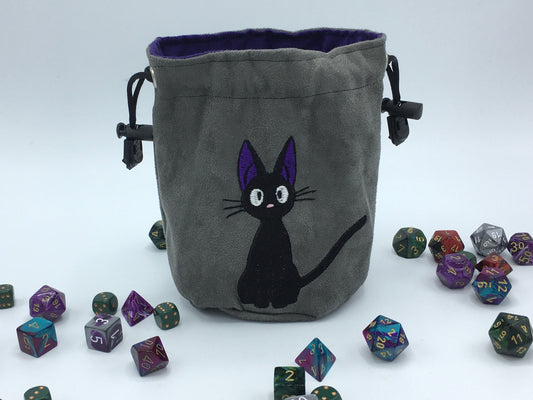 Jiji Cat Embroidered Dice Bag
