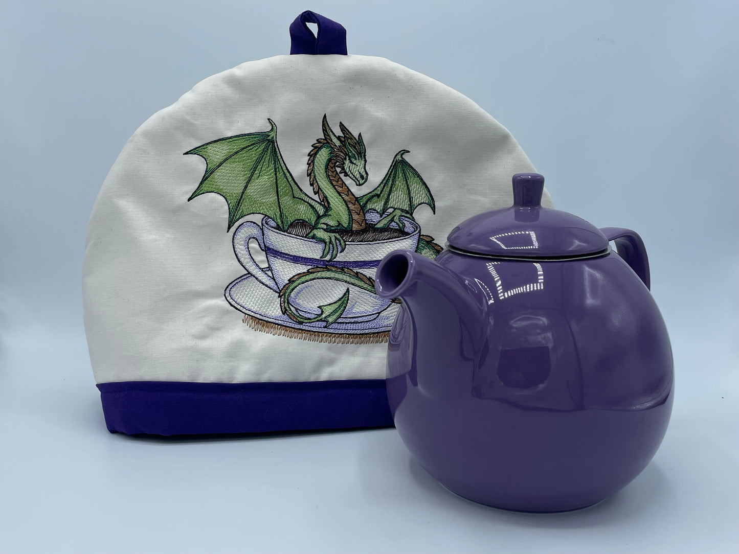Dragon Tea Cup Embroidered Tea Cozy
