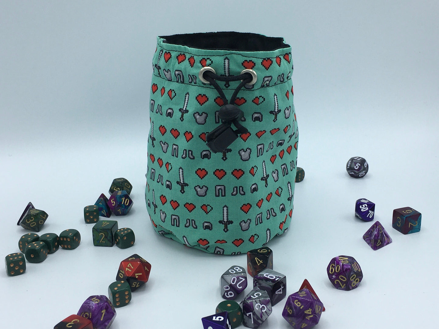 Gamer Hearts Dice Bag