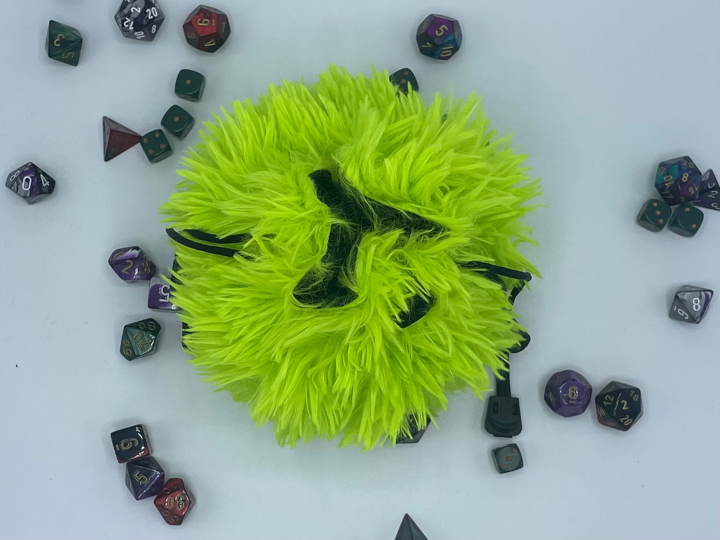 Fuzzy Green Monster Bag