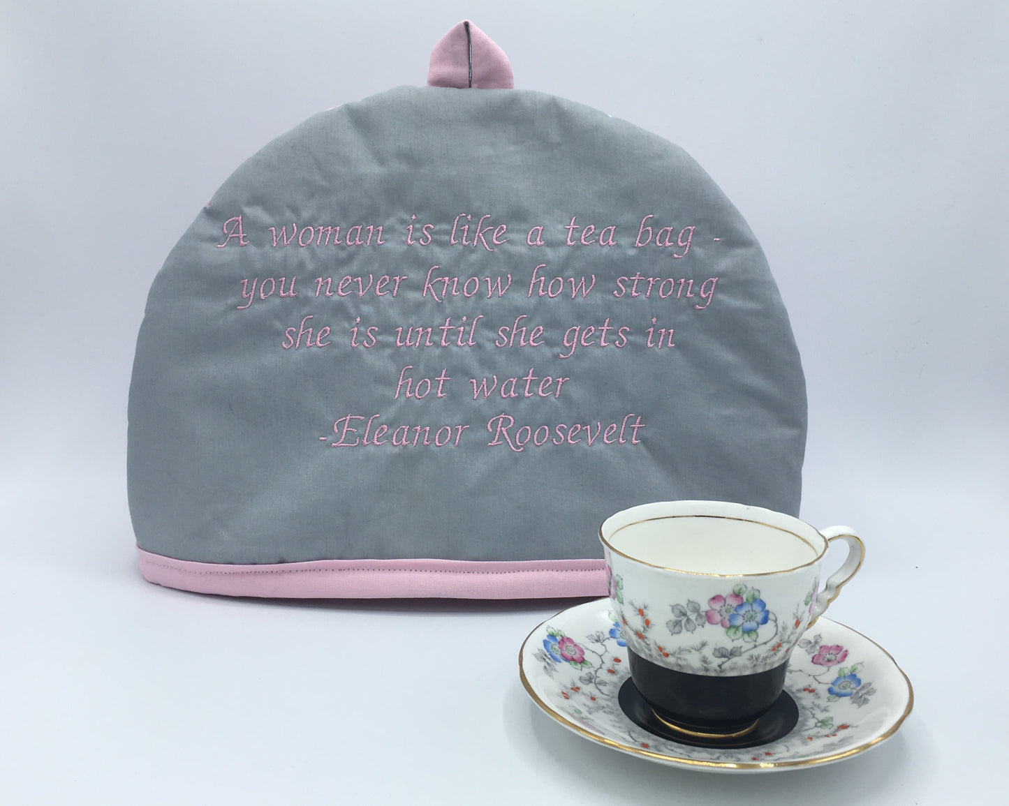 Eleanor Roosevelt Embroidered Tea Cozy