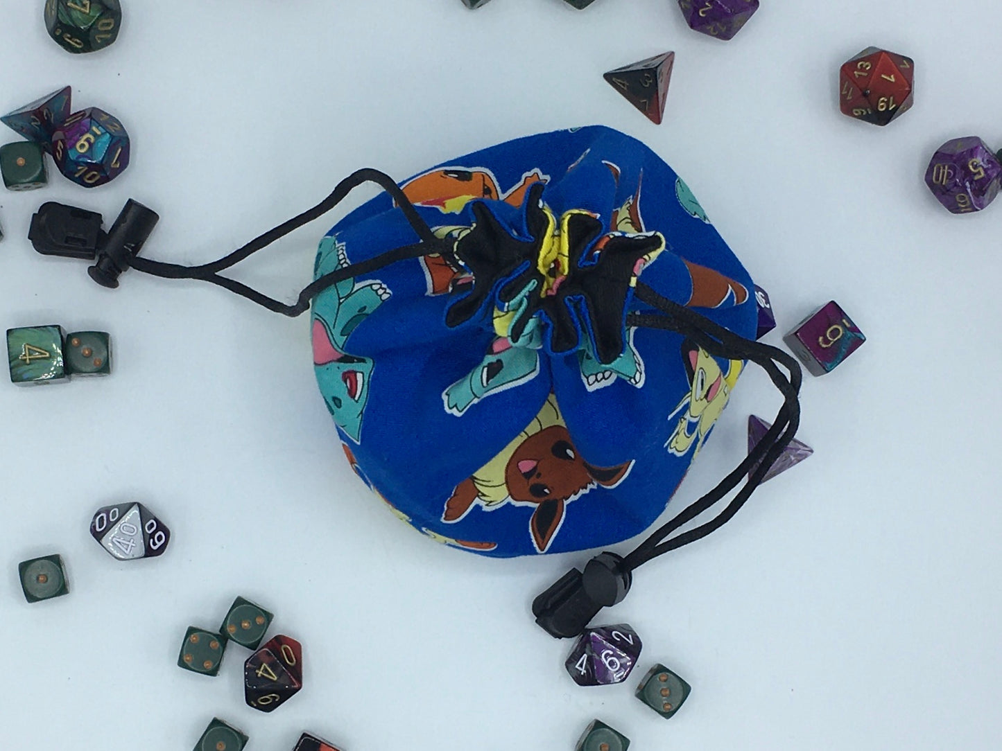 Blue Pokemon Dice Bag
