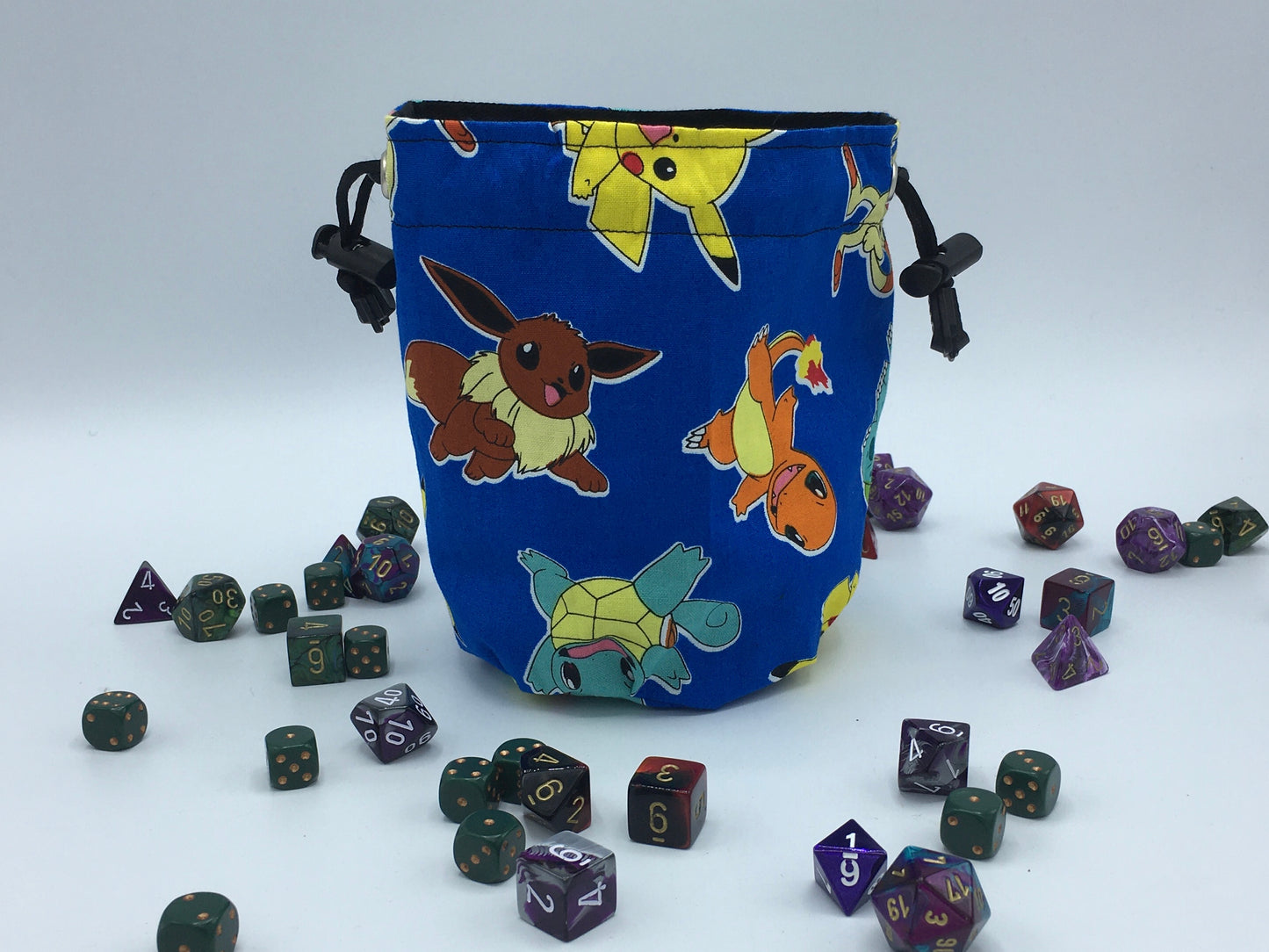 Blue Pokemon Dice Bag