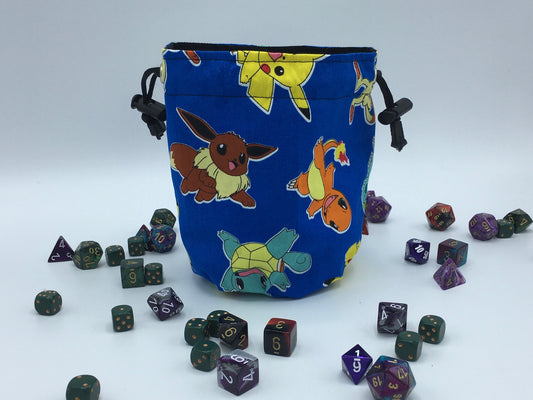 Blue Pokemon Dice Bag