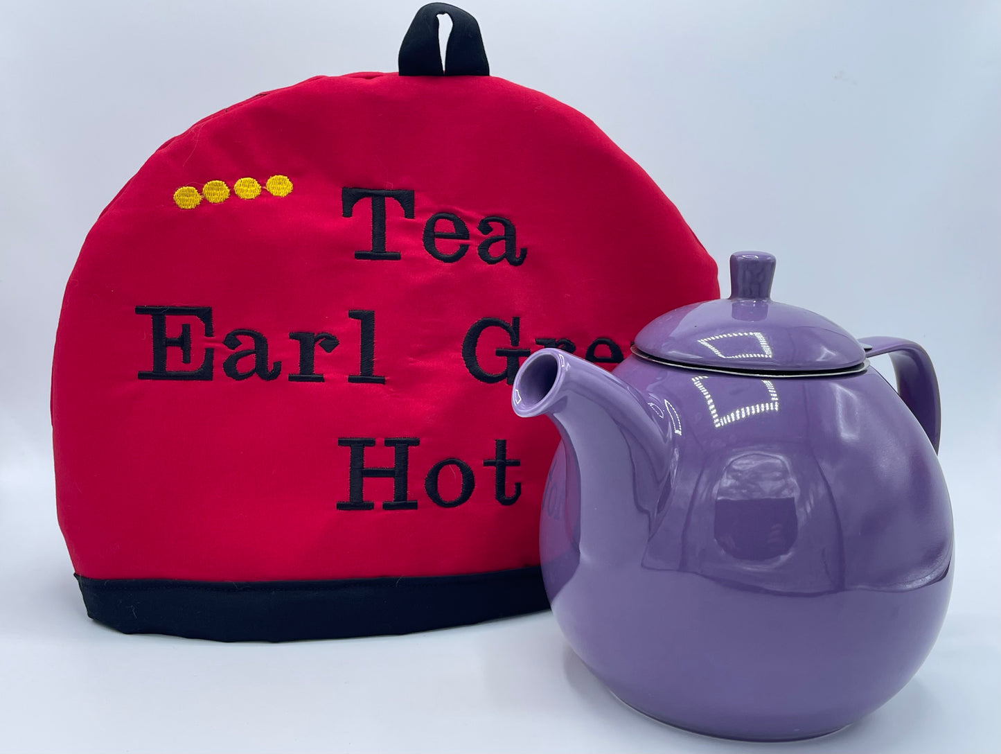 Jean Luc Quote Embroidered Tea Cozy