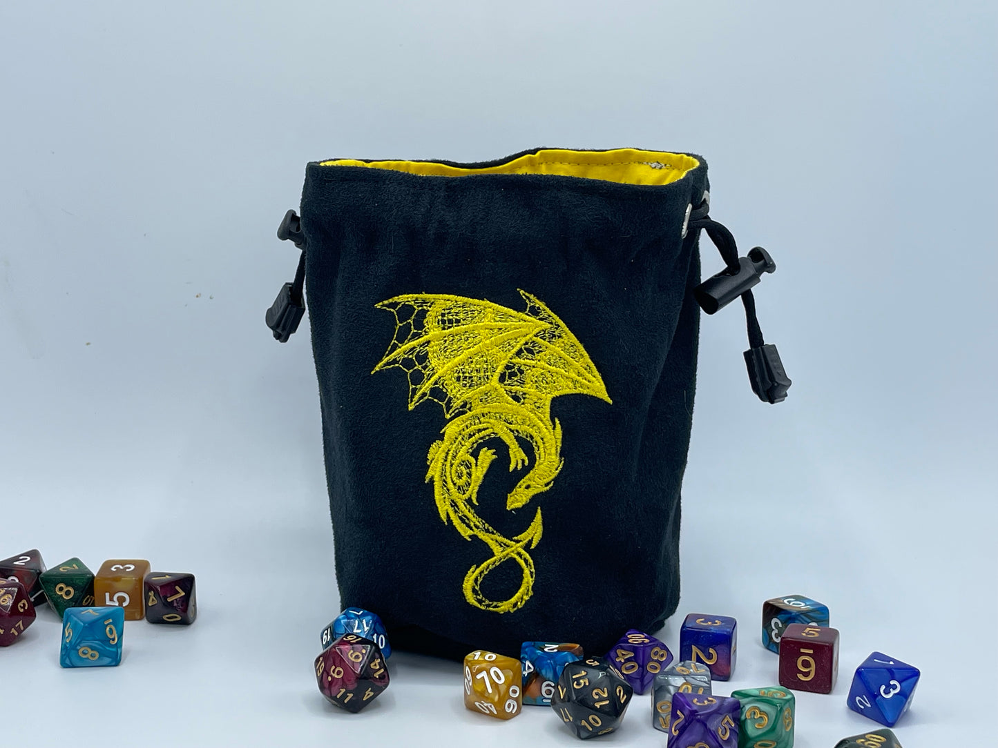 Dragon Embroidered Dice Bag