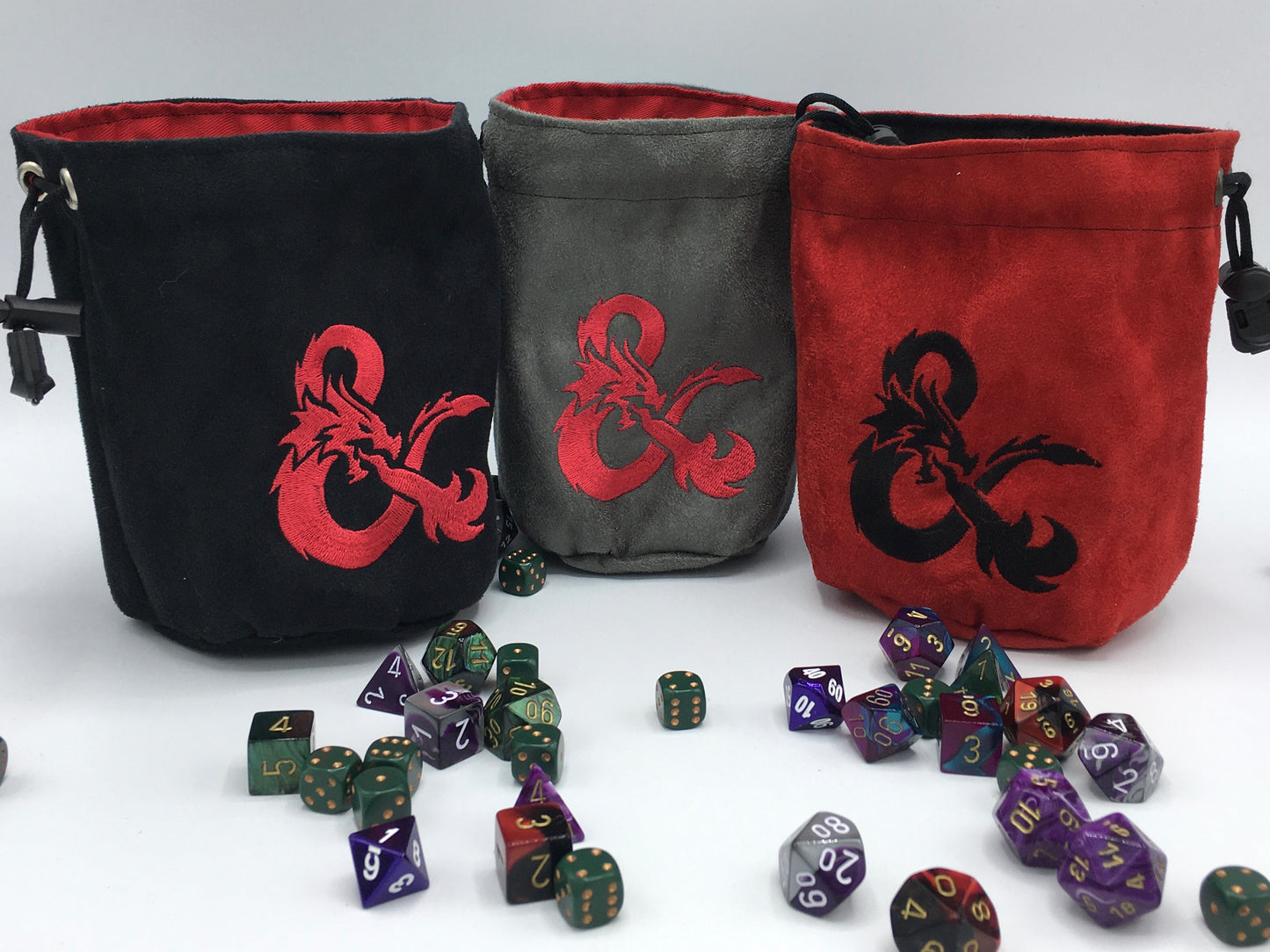 DnD Symbol Embroidered Dice Bag