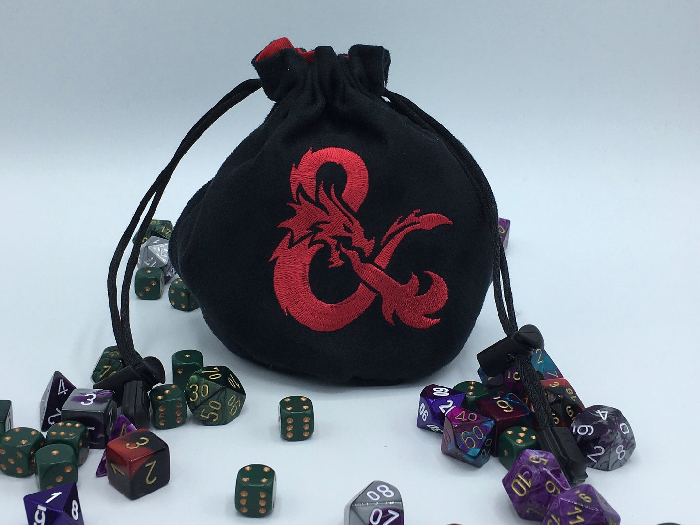 DnD Symbol Embroidered Dice Bag