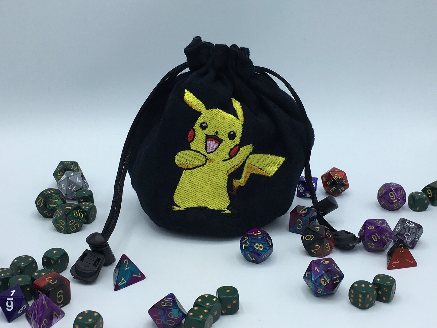 Pikachu Embroidered Dice Bag