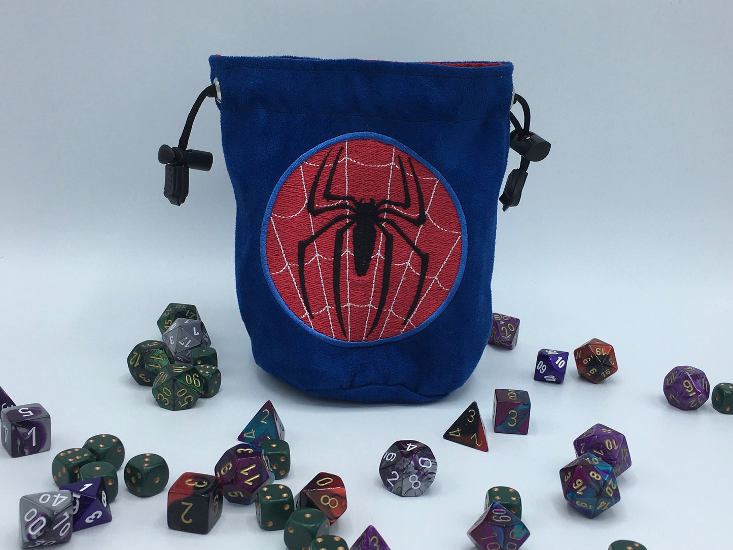 Spider Hero Embroidered Dice Bag