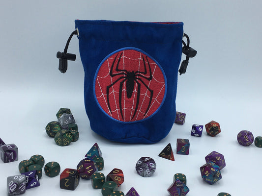 Spider Hero Embroidered Dice Bag