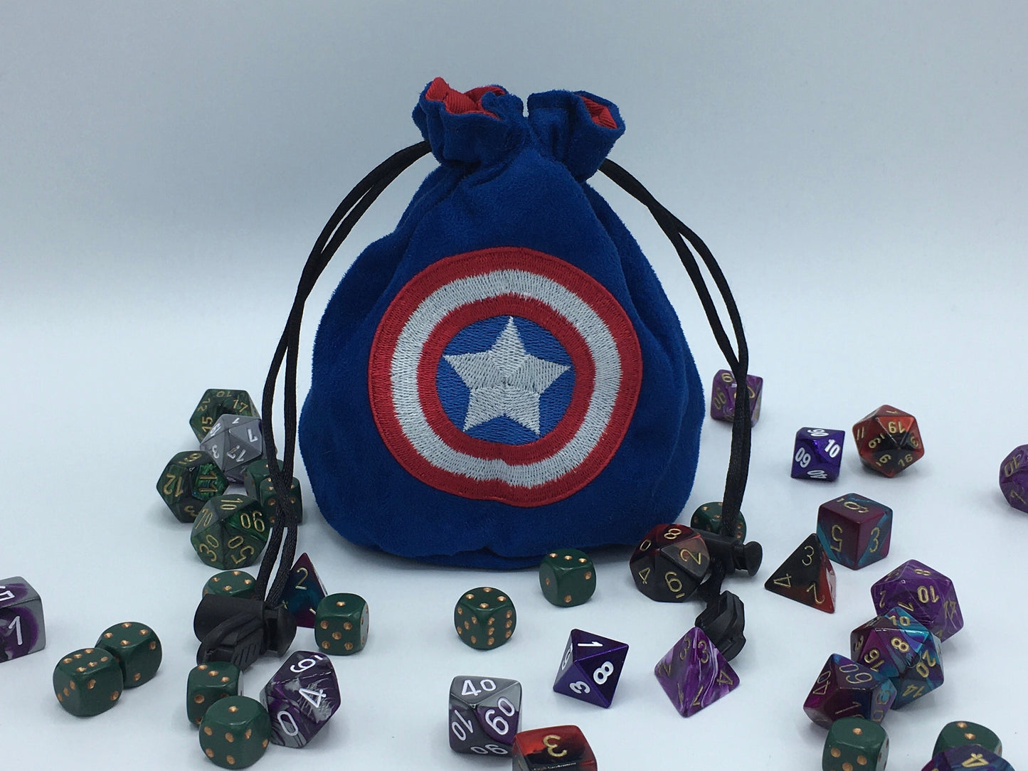 America Star Shield Embroidered Dice Bag